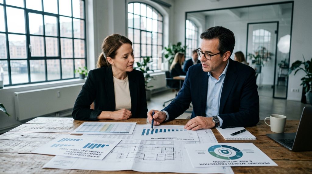 finanziert man schnelles Übersicht Illustration